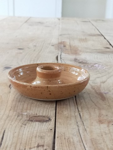 Kaarsenhouder kom bruin